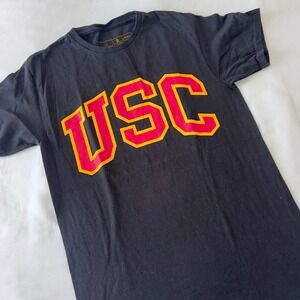 USC Trojans Heritage Collection Black Graphic T-Shirt Unisex Small